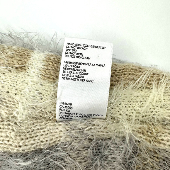 Urban Outfitters Neutral Eyelet Infinity Scarf Tan Beige - Picture 6 of 8